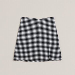 Gingham mini skirt